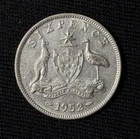 1952 Australia Sixpence — photo from another recent sale