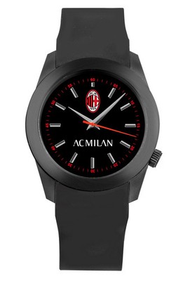 Mens Wristwatch AC MILAN P-MN473UN1 Silicone Black OFFICIAL