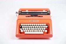 SALE! - Olivetti Lettera 35 Orange Typewriter, Vintage, Mint Condition, thumbnail