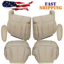 For 99-02 Chevy Tahoe Suburban Leather Seat Cover Armrest Cover Tan