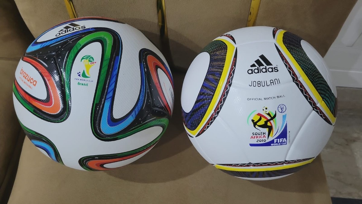 Adidas Brazuca 2014 + Jabulani 2010 Official Match Soccer Balls