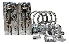 Herraje Para Montura Charra LUXURY Saddle Stainless Steel Kit Fittings MEXICO