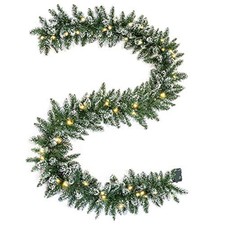 Pre-lit 9 Feet/106 Inch Christmas Garland with 100 LED Lights Holiday
