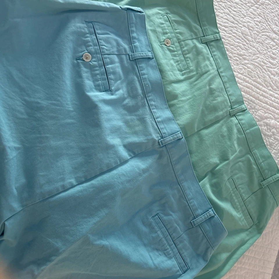 Bill’s Khakis Men’s Bermuda Shorts 42” Waist 8” Inseam Flat Front 2 Pair - Image 4 of 4