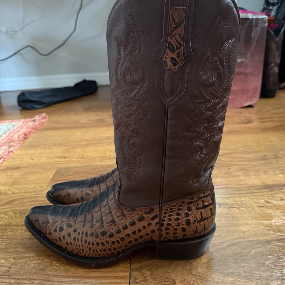 Men’s Soto Boots Size 10 Exotic Gator Tail Cowboy Boots Western - Изображение 2 из 4