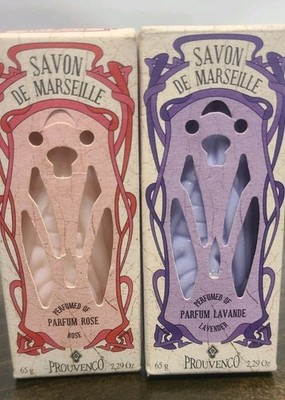 Savon De Marseille Soap Set Rose And Lavendar