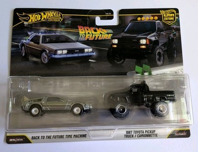 Hot Wheels Premium Back To The Future 2 Pack DeLorean Time Machine 1987 Toyota