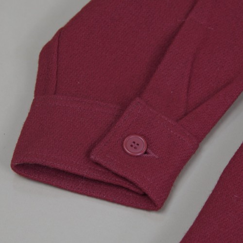 Bemidji Woolen Mills Red Wool L Macknaw Scouting Jacket button flap Ultra rare! - Bild 7 von 11