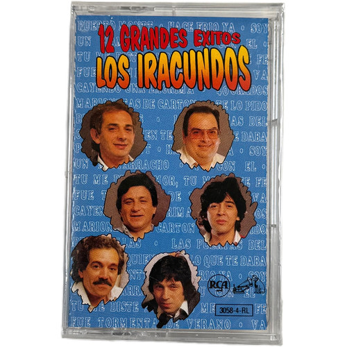 LOS IRACUNDOS 12 Grandes Exitos Cassette Tape, 1991, BMG, Nuevo Sellado Latin