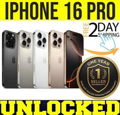 APPLE IPHONE 16 PRO 128GB 256GB 512GB 1TB (UNLOCKED)   1 YEAR WARRANTY   SEALED 