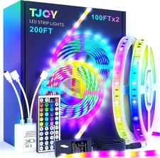 200ft Led Strip Lights(2 Rolls of 100ft), Color Changing RGB Led Lights for B...