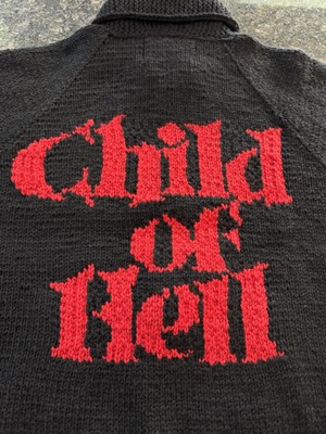 Supreme Child of Hell Cowichan Sweater Black, Red FW24 Mens L. New