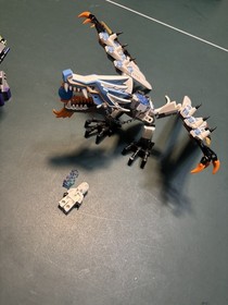 Retired LEGO NINJAGO Lot: Fangpyre Mech (9455) + Ice Dragon (2260) Sold as-is 