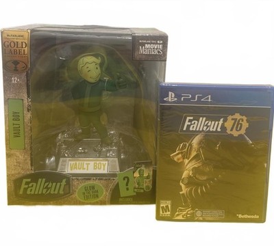 McFarlane Gold Label Fallout Vault Boy Limited Edition Figure. New + PS4 FallOut