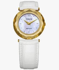 Jowissa Safira 99 Women's Watch with Analogue Display & White Leather Strap