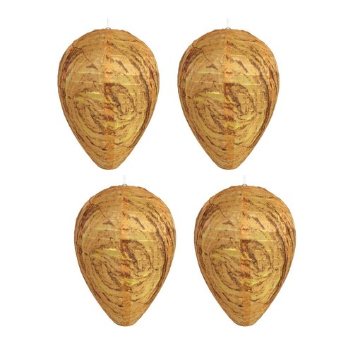Sturdy Yellow Fake Wasp For Nests 4pcs Set for Outdoor Spaces Protection - Picture 9 of 9