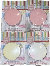 Color Swirling Bath Bombs Set of 4 Scents; Vanilla Lemon Sugar Strawberry 3.52oz