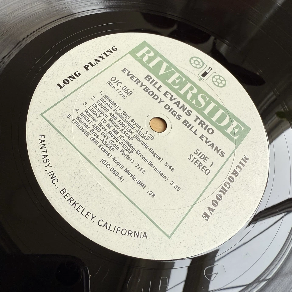 BILL EVANS Everybody Digs RIVERSIDE OJC-068 LP VG++ Complete W/Original Sleeve Foto 4 de 4
