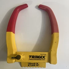 Trimax Universal Yellow Heavy Duty Steel Wheel Chock Lock TLC75
