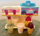 1988 Fisher Price USA McDonalds Soft Serve Soda Fountain Ice Cream Drink Machine