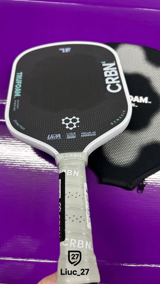 Paleta Pickleball híbrida CRBN 4 TruFoam Gen4 Genesis TF4 100 % espuma Foto 4 de 4