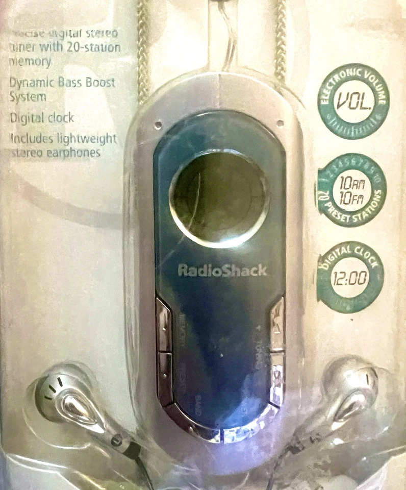 Radio Shack Pocket Radio 12-829 AM FM New Sealed Vintage - Image 4 of 4