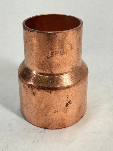 2" x 1 1/2" C X C Copper Reducer Coupling, LF Pressure Reducing Fitting W/ Stop