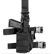 FONDINA COSCIALE PORTA ARMA MILITARE IN CORDURA UNIVERSALE PROFESSIONALE NERO