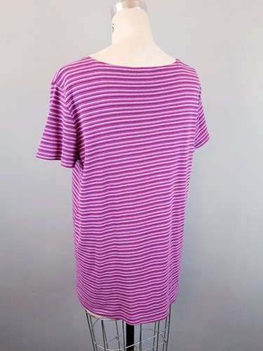 Maternity Purple Striped 100% Cotton Shirt by Great Times Maternity * Medium - Picture 3 of 5