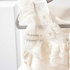 Ivory Silk Flower Girl Dress
