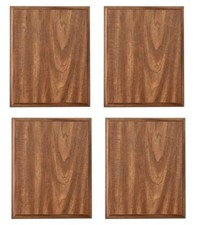 Pack of 4 Walnut Finish Blank Wood Plaque 4-1/2" x 6-1/2" 5.95 ea. PL15 