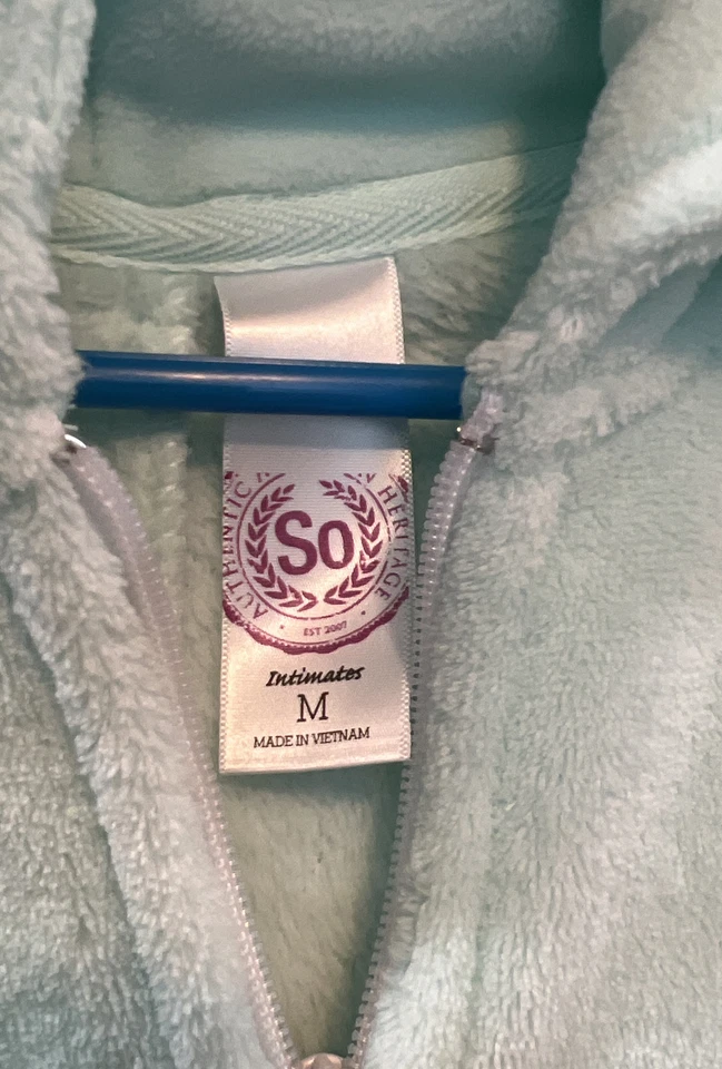 Mujer’s Soma Intimates Polar Verde Menta Conejito Una Pieza PJ’s Talla Mediana Usado en Excelente Condición Foto 3 de 4