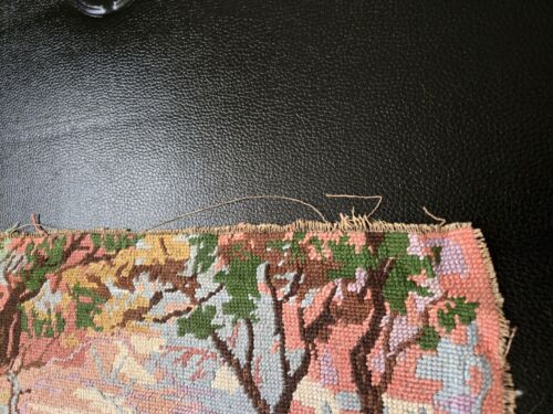 Vtg. Finished Tapestry ON THE WALLABY TRACK Charming Handmade - Picture 9 of 17