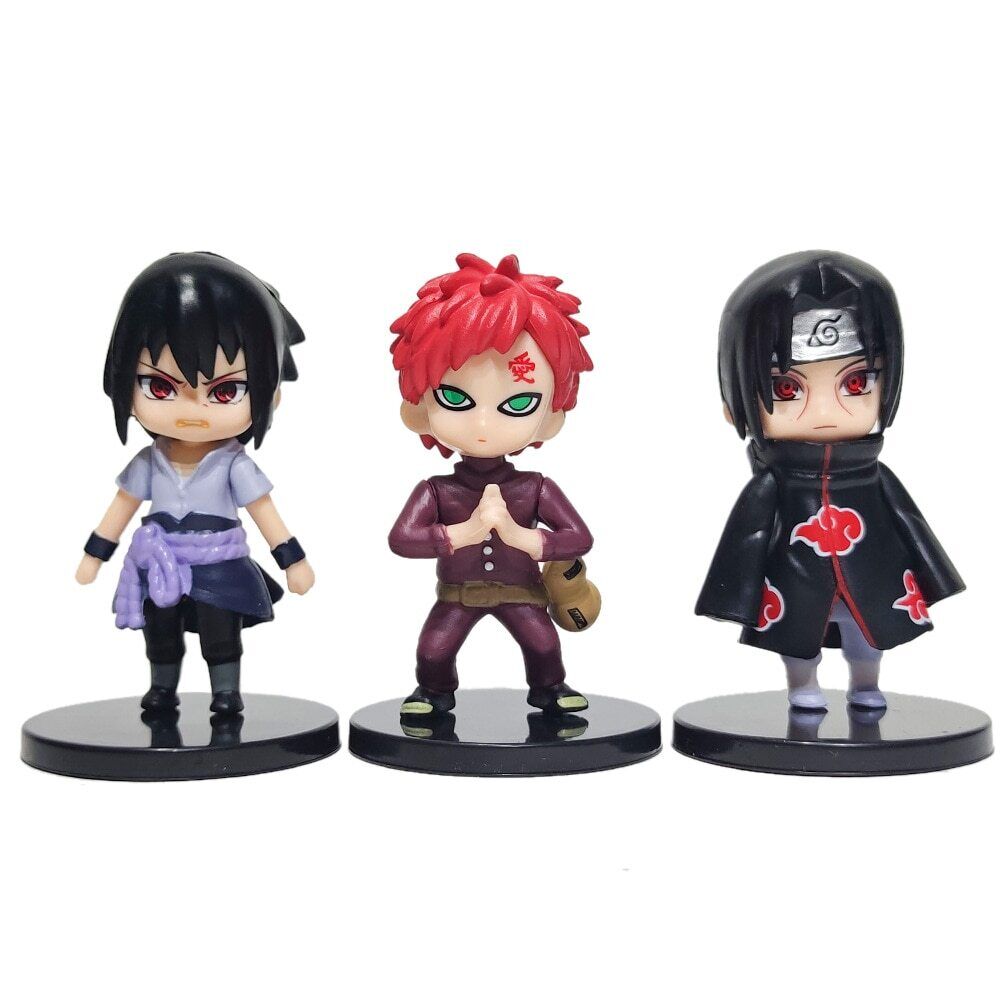 12 Pcs/Set Anime Naruto Kakashi Gaara PVC Action Figure Collectible Toy  Gifts