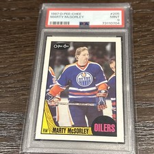 1987-88 O-Pee-Chee Marty McSorley Rookie RC PSA 9 Mint #205 OPC