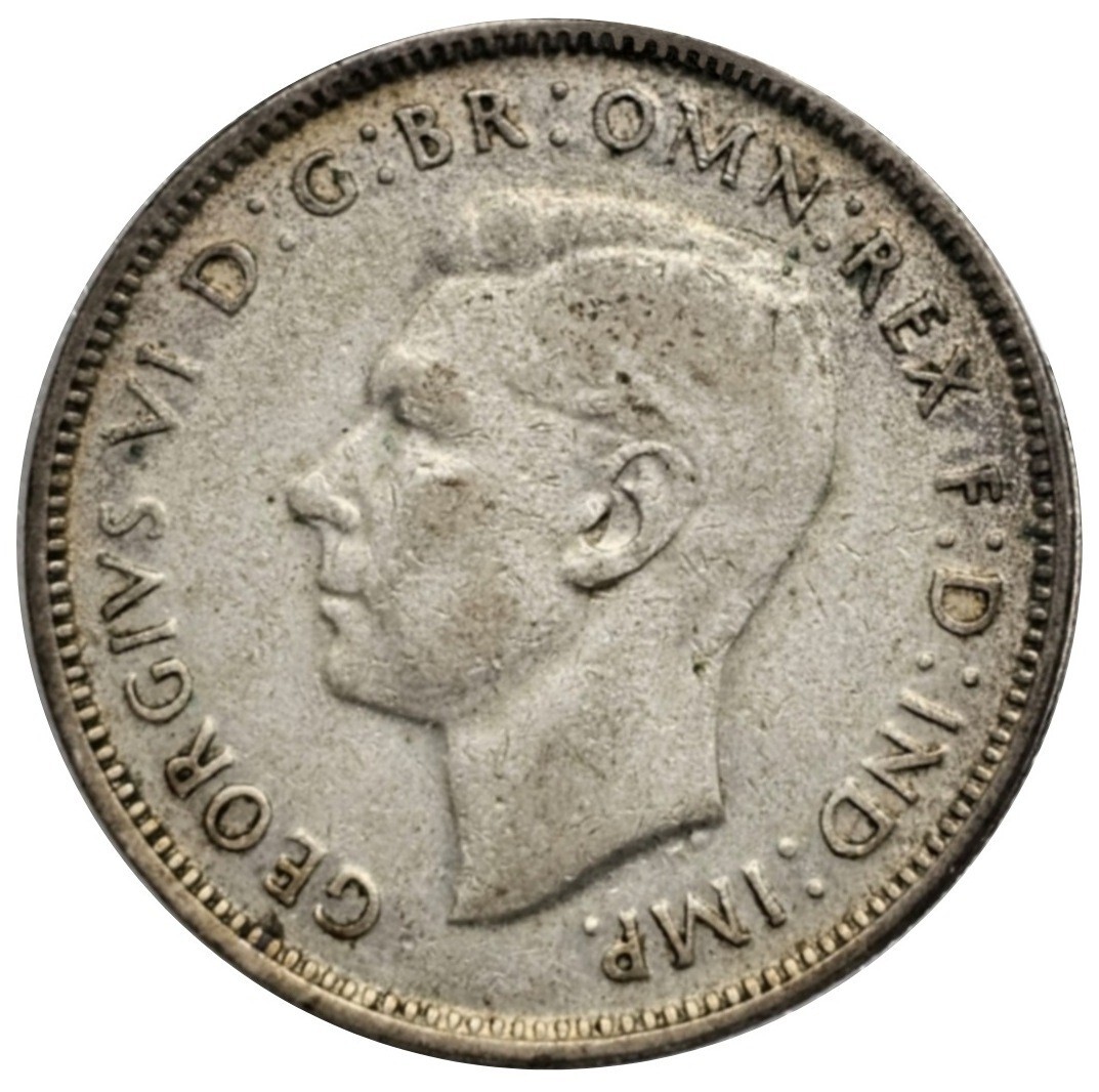 ぷぅたろう 1947 AUSTRALIA FLORIN UK King George VI Kangaroos Antique