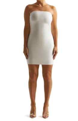 slim fit dress slacks Cream Backless Faux Leather Western Embroidered Mini Dress S / Cream main image 1