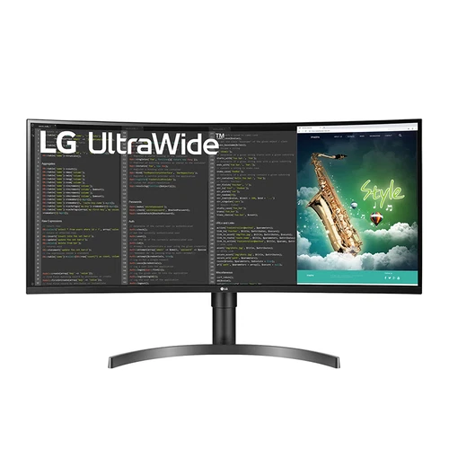 LG 35" Class UltraWide QHD 3440 x 1440 100Hz 5ms Curved Monitor - 35WN65C-B - Picture 1 of 2