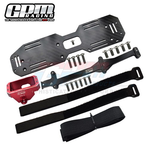 GPM Aluminium 7075 Servo Mount And Carbon Fiber Battery Compartment For Sledge - Picture 13 of 14