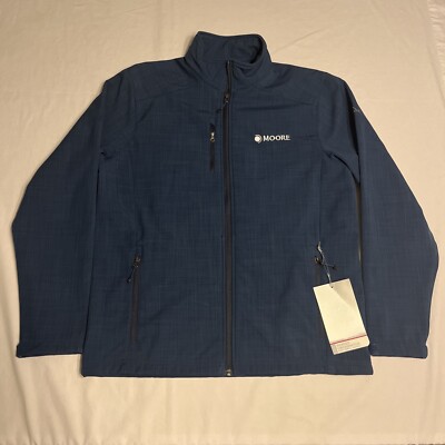 Eddie Bauer Shaded Crosshatch Soft Shell Jacket Blue Men's Size - Main Image