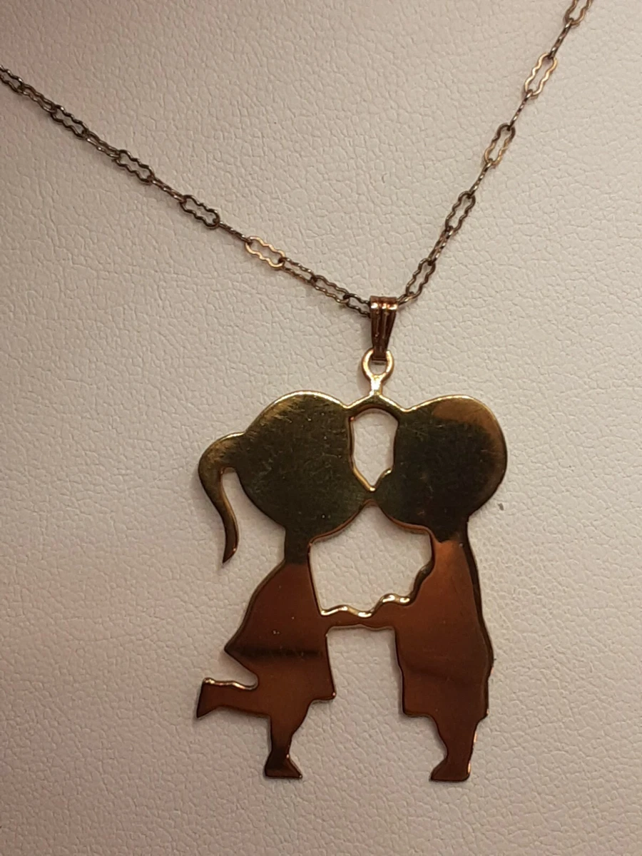 Vintage cheap silhouette necklace