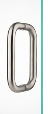 8" Back to Back Pull Handle for Frameless Shower Doors BM8X8BN Brushed Nickel