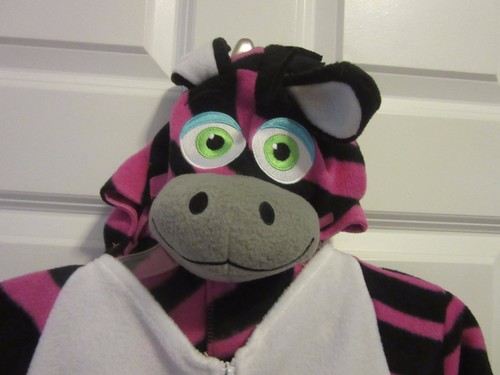 Jay at Play J-Animals Wearable Stuffed Animal Pink Zebra Plush Costume kids OS - Picture 3 of 8