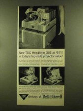 1955 Bell  Howell TDC Headliner 303 Projector Ad