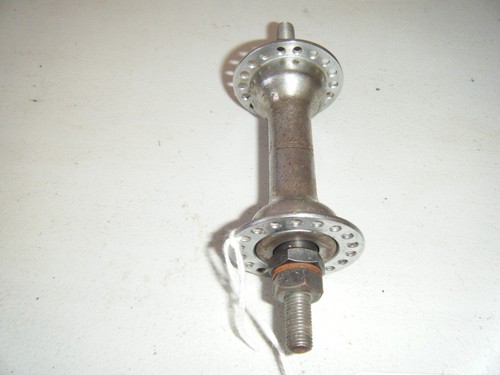 Moyeu Avant Spidel Professionnel 36 Trous - 100mm, Aluminium, Made In France 1983