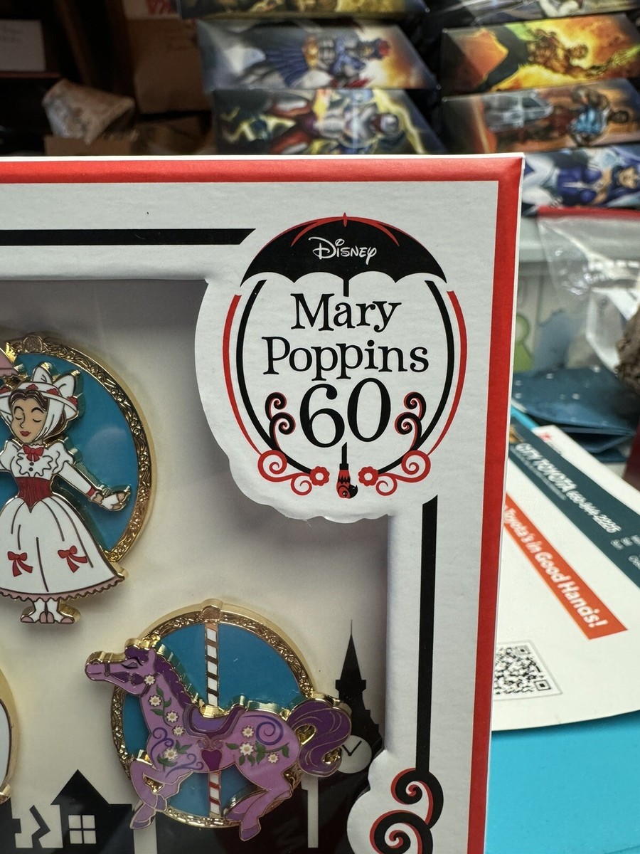 Disney D23 Expo 2024 Mary Poppins 60th Anniversary Pin Set