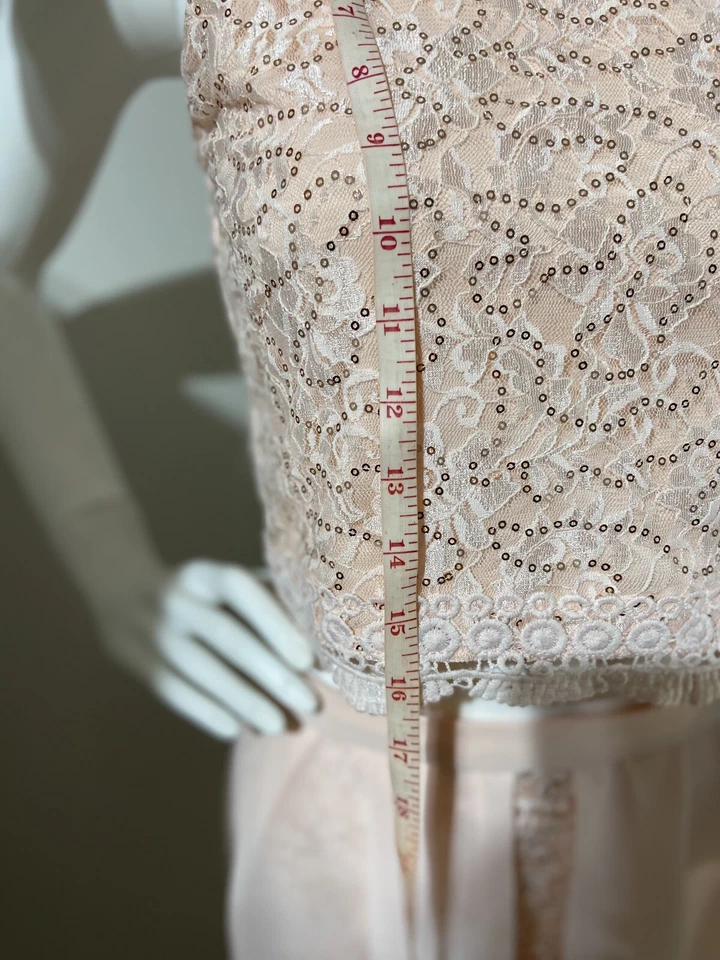 Amy Byer So 14 女孩亮片装饰高低连衣裙套装玫瑰 — 第 4/4 张图片