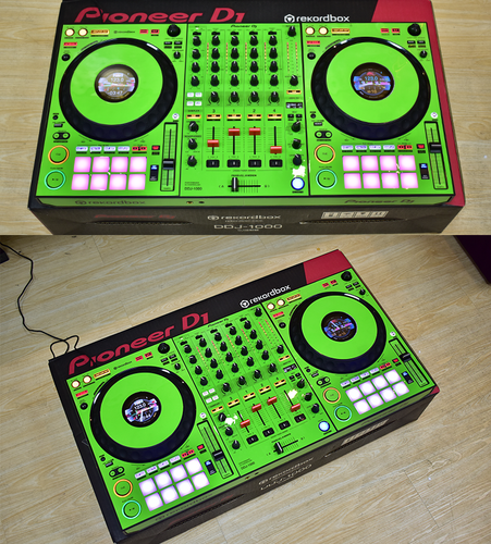Green Protective Skin Sticker for Pioneer DDJ-1000 DJ Controller - Picture 2 of 5