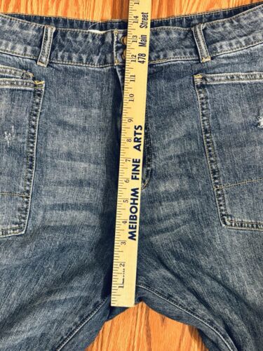 Pilcro Anthropologie The Wanderer Relaxed Jeans Gr. 33 Cargohose Utility Blue - Bild 8 von 9