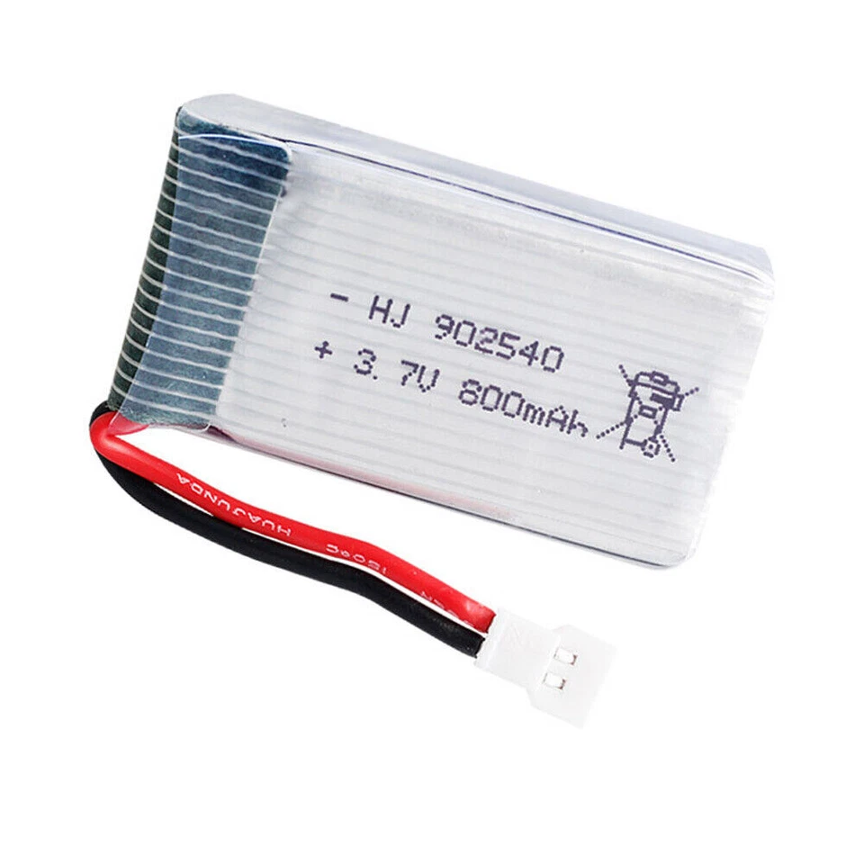 4PCS 3.7V 800mAh 25C High Rate 902540 Lipo Battery XH2.54 plug+Charger for drone - Image 3 of 4